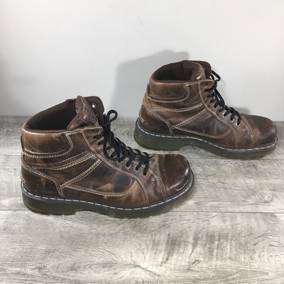 Dr. Martens Docs Soren Mens Distressed Leather Air Wair Boots Size UK 12 US 13 - Picture 3 of 11